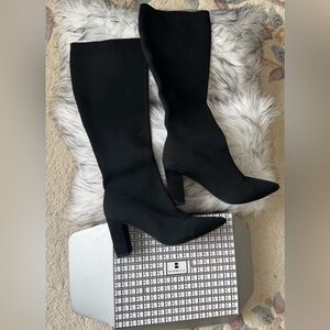 New Bella Black Heeled Boots for Women